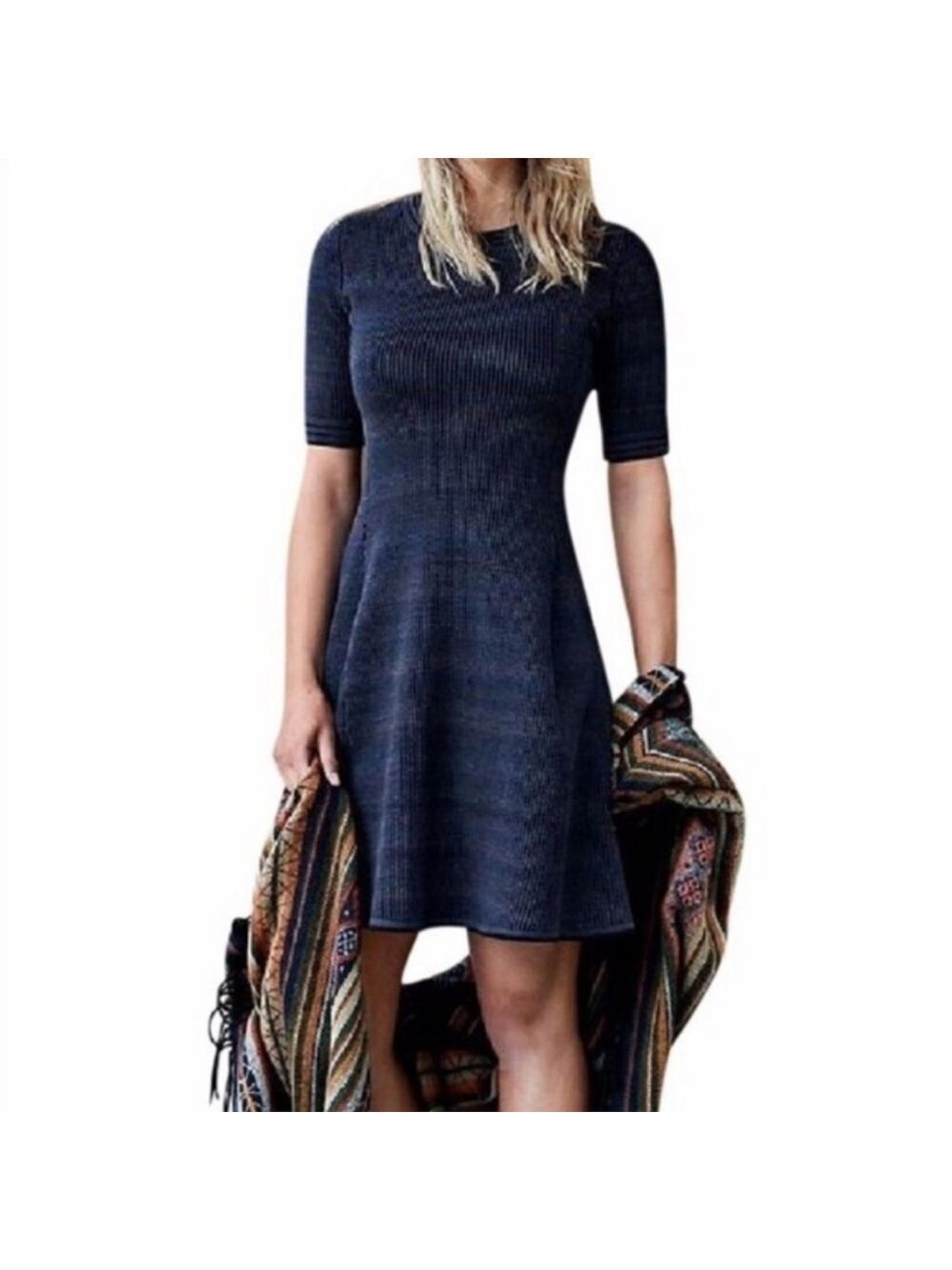 Athleta Space Dye Ribbed Fit Dress